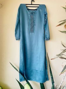 Sea Green Kurti For Women