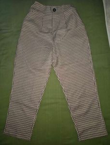 Combo of (Olive) Crop Shirt &amp; Plaid trouser