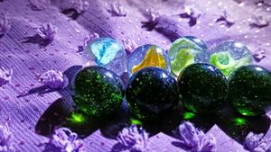 Vintage Glass Marbles - Set of 8