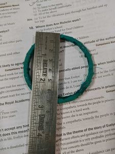Hand Made Green Bangle(With Surprise Gift)