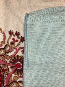 Light Blue Knit Tube Top