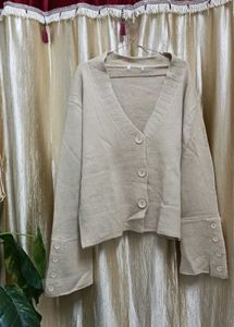 Beige Cardigan.