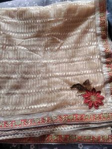 Heavy Border Net Saree