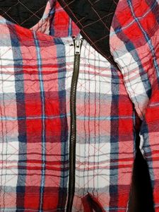 Red check jacket chest 34&#34;