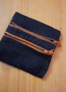 Black Zippered Pouch