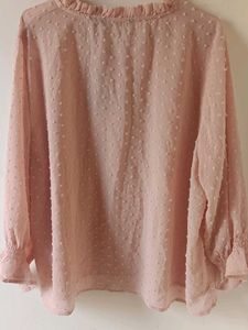 Elegant Pink Chiffon Top