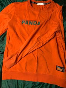 Orange 'Panda' Sweatshirt