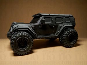 4x4 Off Road Car Model 3d Printed