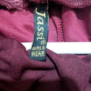 Maroon Flared Leggings