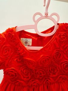 Red Rose Girls Dress