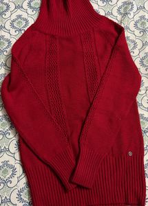 Red Turtleneck Sweater