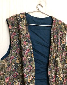 Multi Colour Printed Open Vest