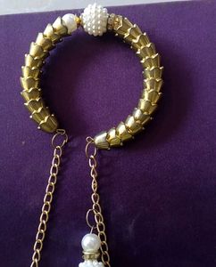 Gold &amp; Pearl Bridal Kaleera