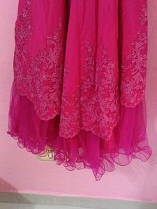 Elegant Pink Ethnic Gown