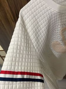 Stylish White Embellished Sweatshirt