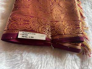 Elegant Maroon Banarasi Saree