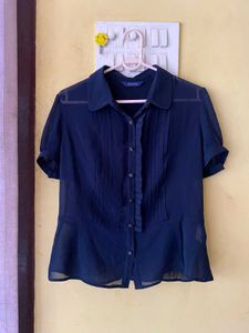 Keith Blue Blouse Bust 36