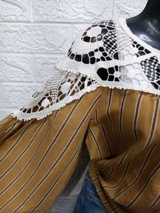 Zara Stripped Lace Top