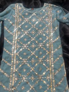 Party Wear - Top Plazzo &amp;Dupatta