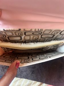 Pink n white elegant slingbag