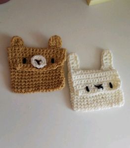 Cute Crochet Pouch Or Earphone Case