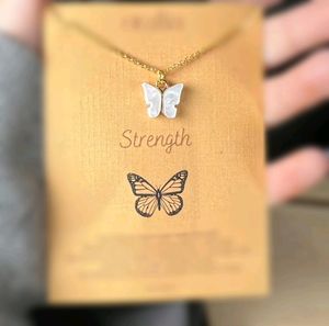 SILVER BUTTERFLY 🦋 PENDANT NECKLACE