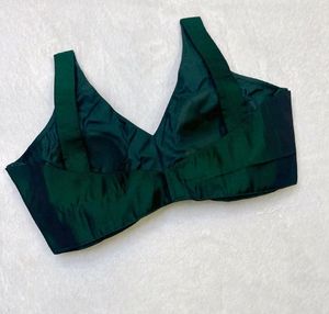 Padded Strapy Back Hook Art Silk Blouse