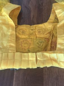 Beautiful Floral Frill Blouse Choli+ Dupatta