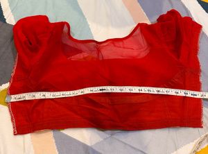Elegant Fresh Red Color Saree❤️