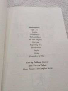 It Starts With Us by Colleen Hoover