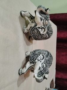 Elephant Figurines - Pair