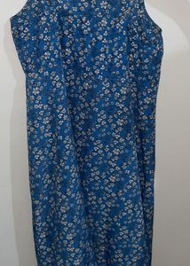 StyleVille Blue Floral Dress