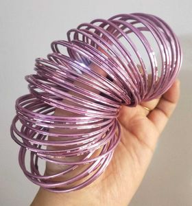 Mauve Metallic Bangle Set