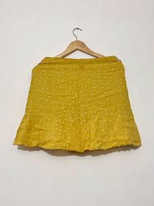 Yellow Polka Dot Ruffle Skirt