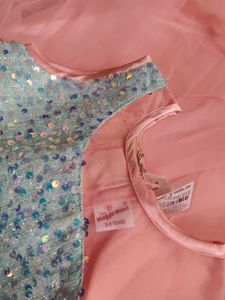 sequin birthday frock 2-3 years