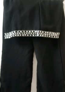 Sequin Embellished Black Blazer