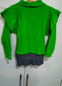 Green Top With Belt