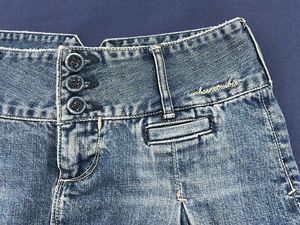 low waisted Denim Micro Skirt