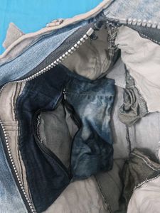 Denim Shorts Made Bag