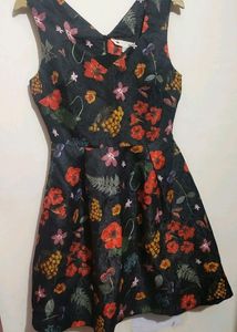 Multi Floral Printed Dress For 32 Bust