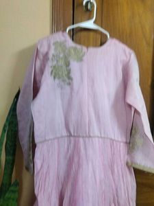 Pink Embellished Anarkali Dress