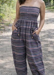 Striped Boho Jumpsuit