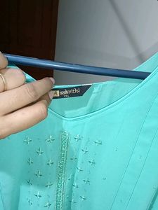 Green Long  Georgette Kurta