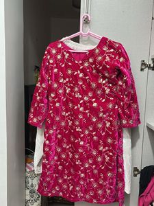 New Valvet Partywear 2 PCs Set For M &amp;L