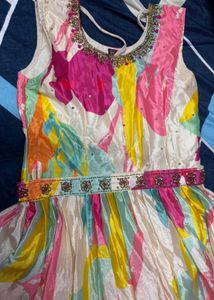 Colorful Abstract Print Dress