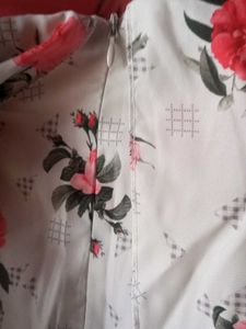 Floral Print Cold Shoulder Dress