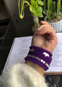 Purple Mirror Bangles 💜