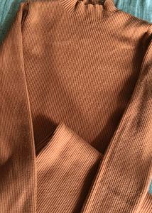 Ribbed Mock Neck Bodycon Dress