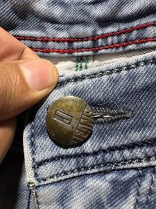 Diesel Industries Blue Washed Denim Jeans