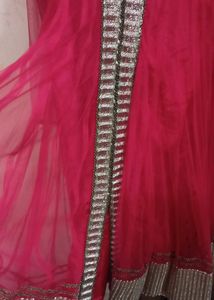 Pink &amp; Silver Anarkali